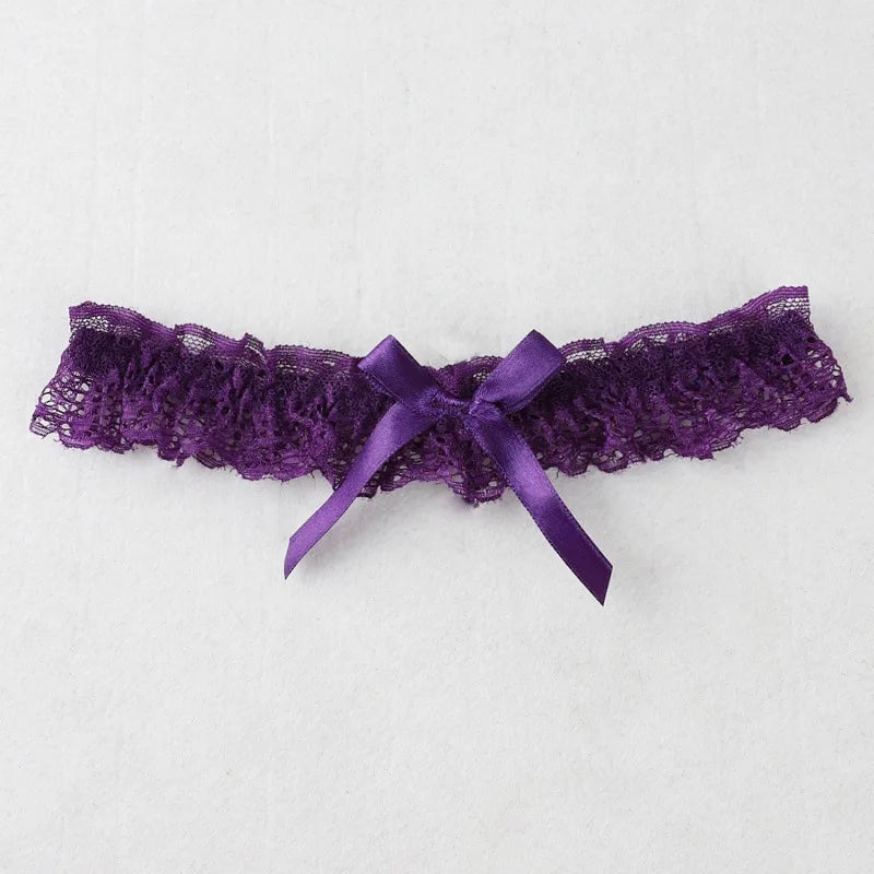 1/2pcs New Fashion Bow Lace Wedding Garter Toss Garter Wedding Garter Belt Bridal Lingerie White Garter Wedding Accessories