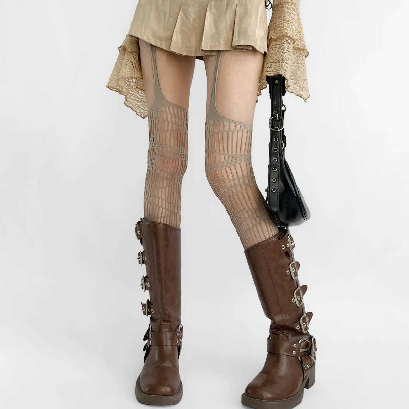 Lolita Fishnets - Sleek Y2K