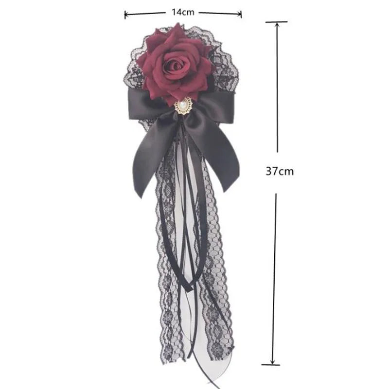 Palace Style ! - Lolita Cla, Velvet Rose Hairpin, Gothic Lolita Dark Gothic