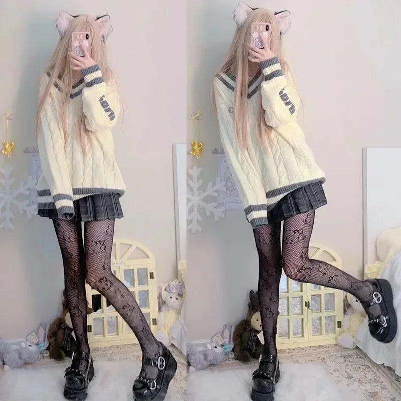 Hello Kitty Fishnet Socks