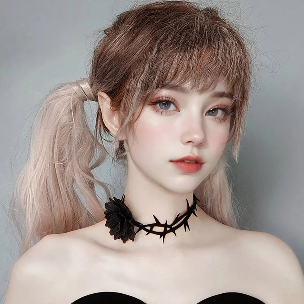 1PC Ladies' Gothic Style Rose Thorn Necklaces, Halloween Party Carnival Accessories, Multi-functional and Versatile Styles