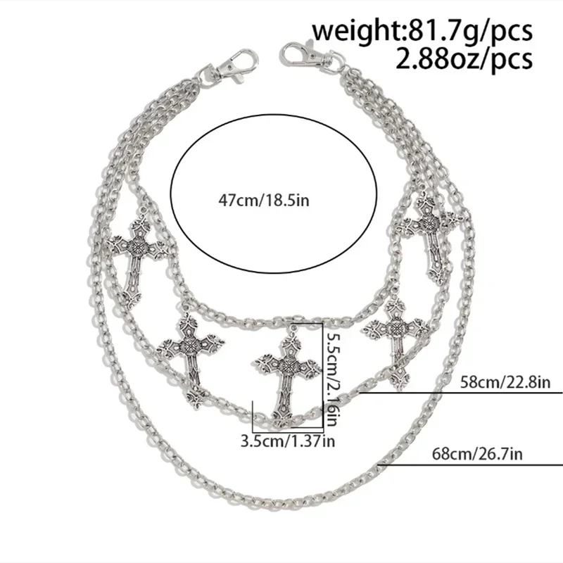 Metal Garnish - Five Crosses