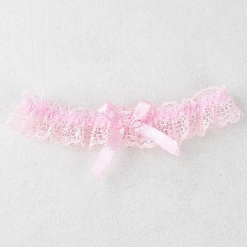 1/2pcs New Fashion Bow Lace Wedding Garter Toss Garter Wedding Garter Belt Bridal Lingerie White Garter Wedding Accessories
