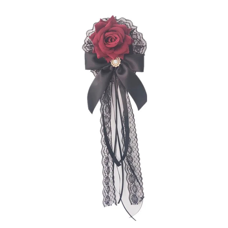 Palace Style ! - Lolita Cla, Velvet Rose Hairpin, Gothic Lolita Dark Gothic