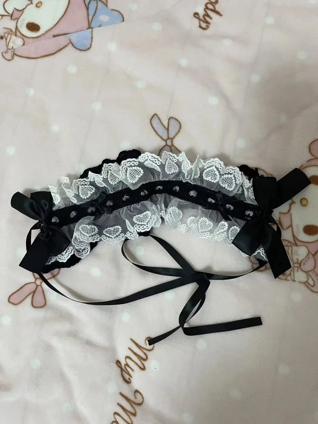 Hair bands Harajuku Doll Gothic Lolita Y2K girl hair band Sweet Punk bow Lace Ruffled Headband Hair Hoop
