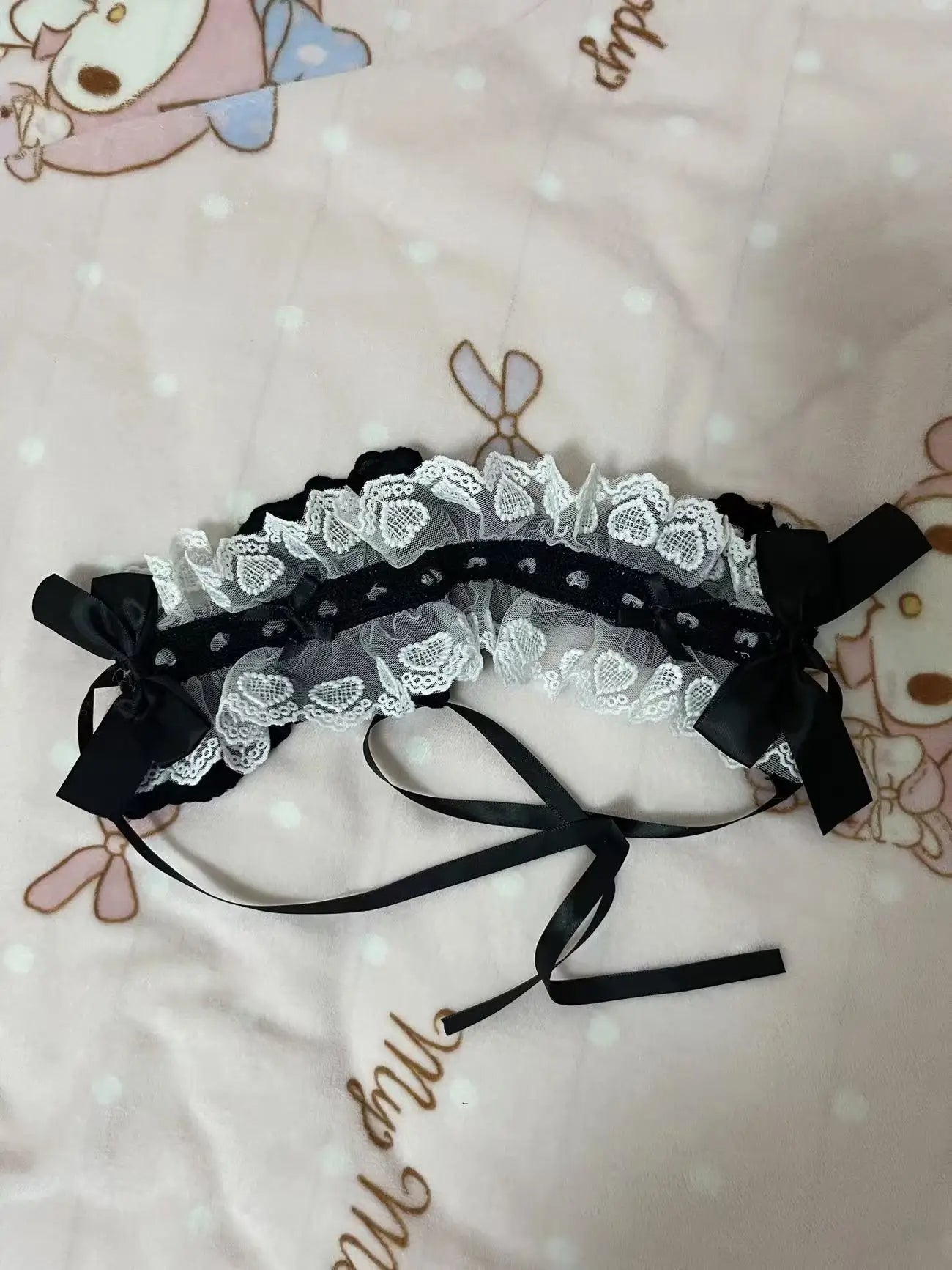 Hair bands Harajuku Doll Gothic Lolita Y2K girl hair band Sweet Punk bow Lace Ruffled Headband Hair Hoop
