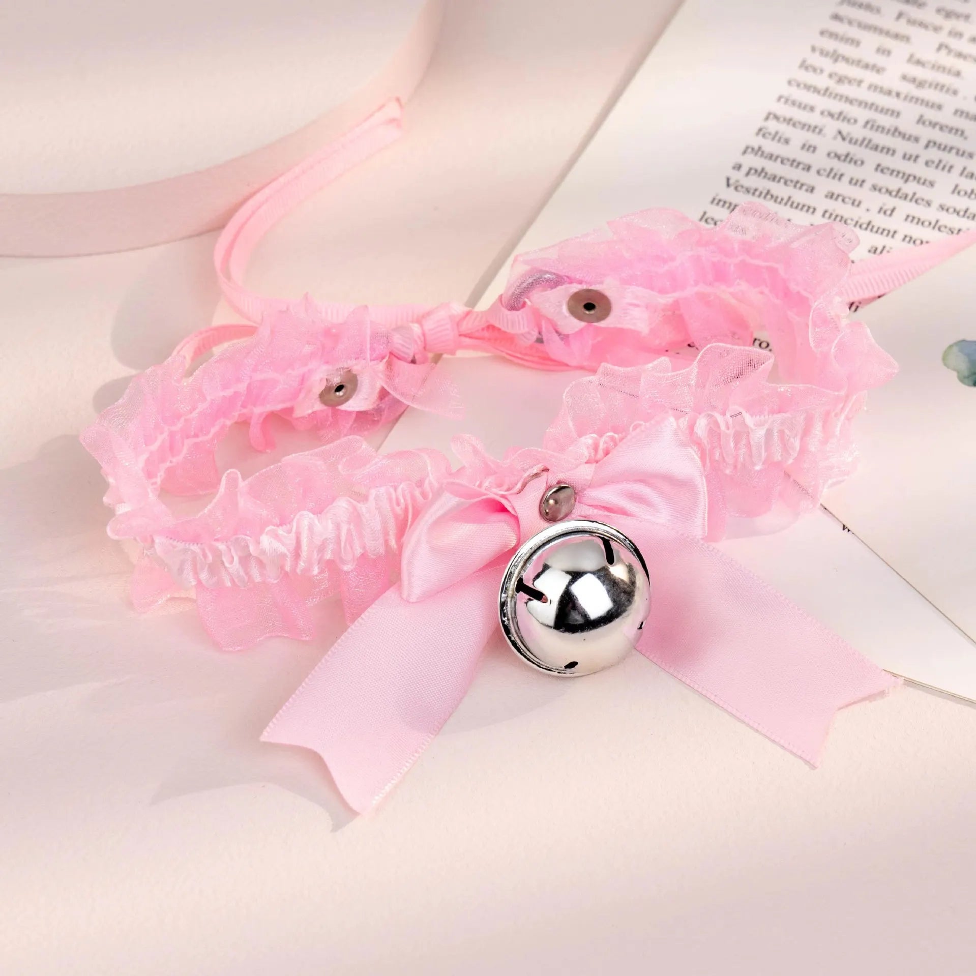 Cute Fashion Creative Women Gothic Simple Sexy Lace Collar Pendant Bow Knot Bell Choker Necklace Dress Girls Party Jewelry